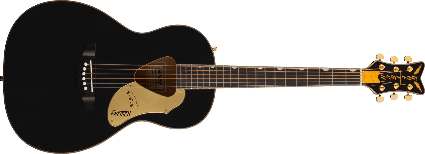 Gretsch G5021E Rancher Penguin Parlor Acoustic Electric Guitar - Black