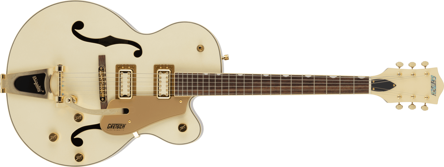 Gretsch G5420TG Electromatic Pristine LTD Hollow Body Single-Cut with Bigsby Electric Guitar - White Gold