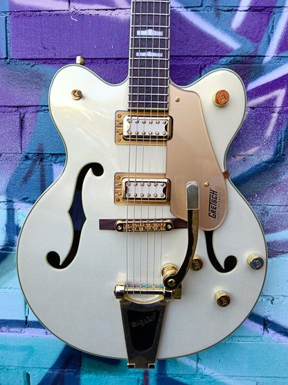Gretsch G5422TG Electromatic Pristine LTD Hollow Body Double-Cut Bigsby Electric Guitar - White Gold