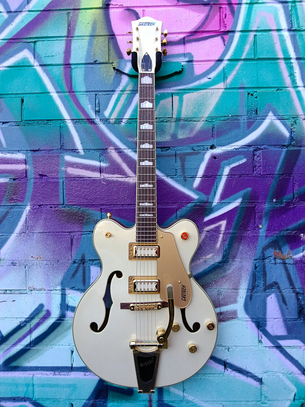Gretsch G5422TG Electromatic Pristine LTD Hollow Body Double-Cut Bigsby Electric Guitar - White Gold
