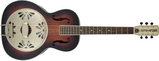Gretsch G9241 Alligator Biscuit Round-Neck Acoustic Electric Resonator Guitar - 2-Colour Sunburst