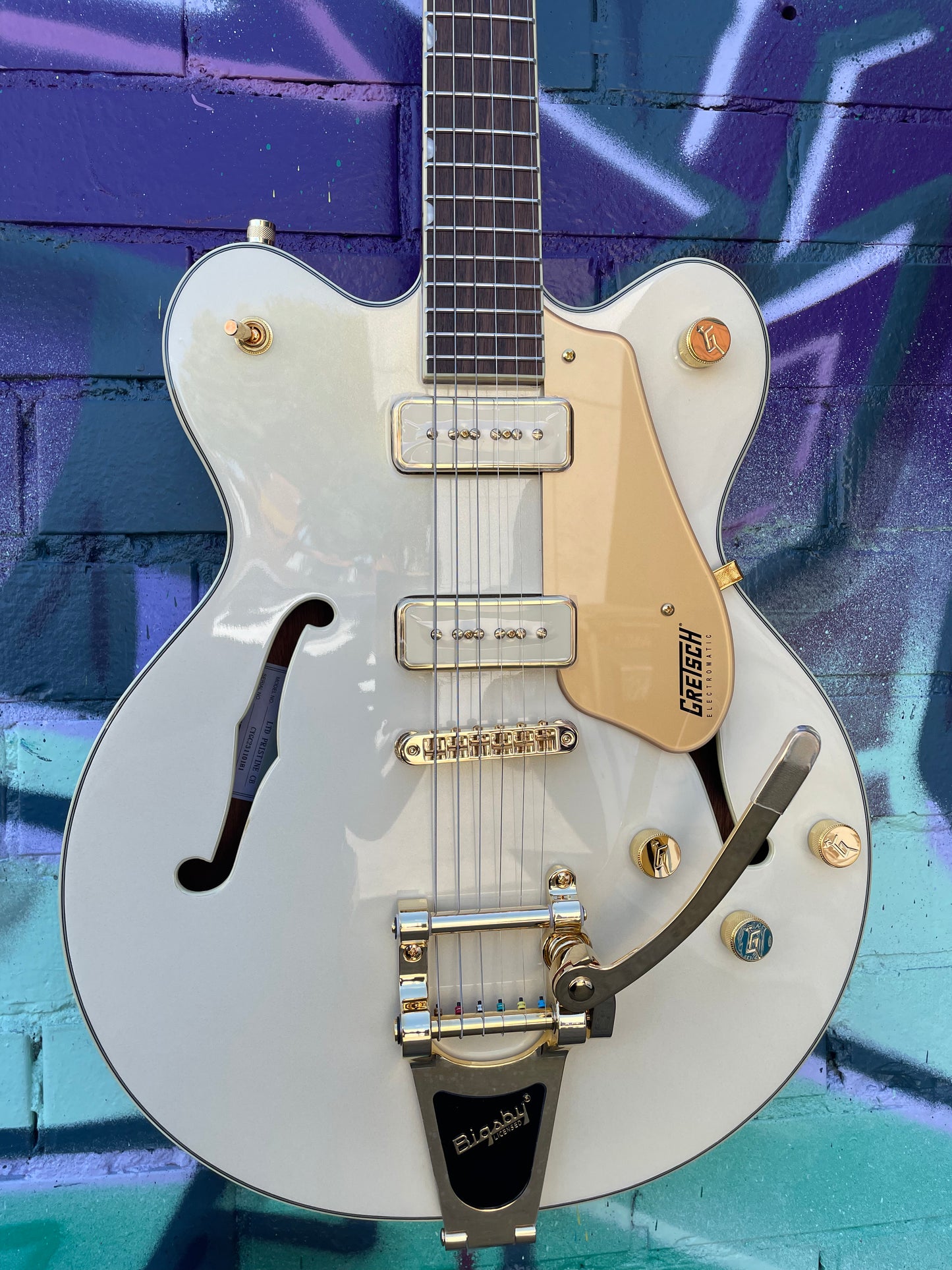 Gretsch Electromatic Pristine LTD Edition Center Block Electric Guitar - White Gold