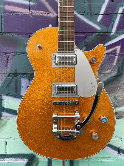 Gretsch G5230T Electromatic Sparkle Jet FT Single-Cut Electric Guitar with Bigsby - Gold Sparkle
