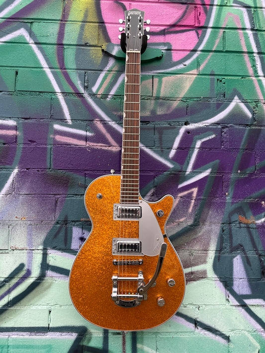 Gretsch G5230T Electromatic Sparkle Jet FT Single-Cut Electric Guitar with Bigsby - Gold Sparkle