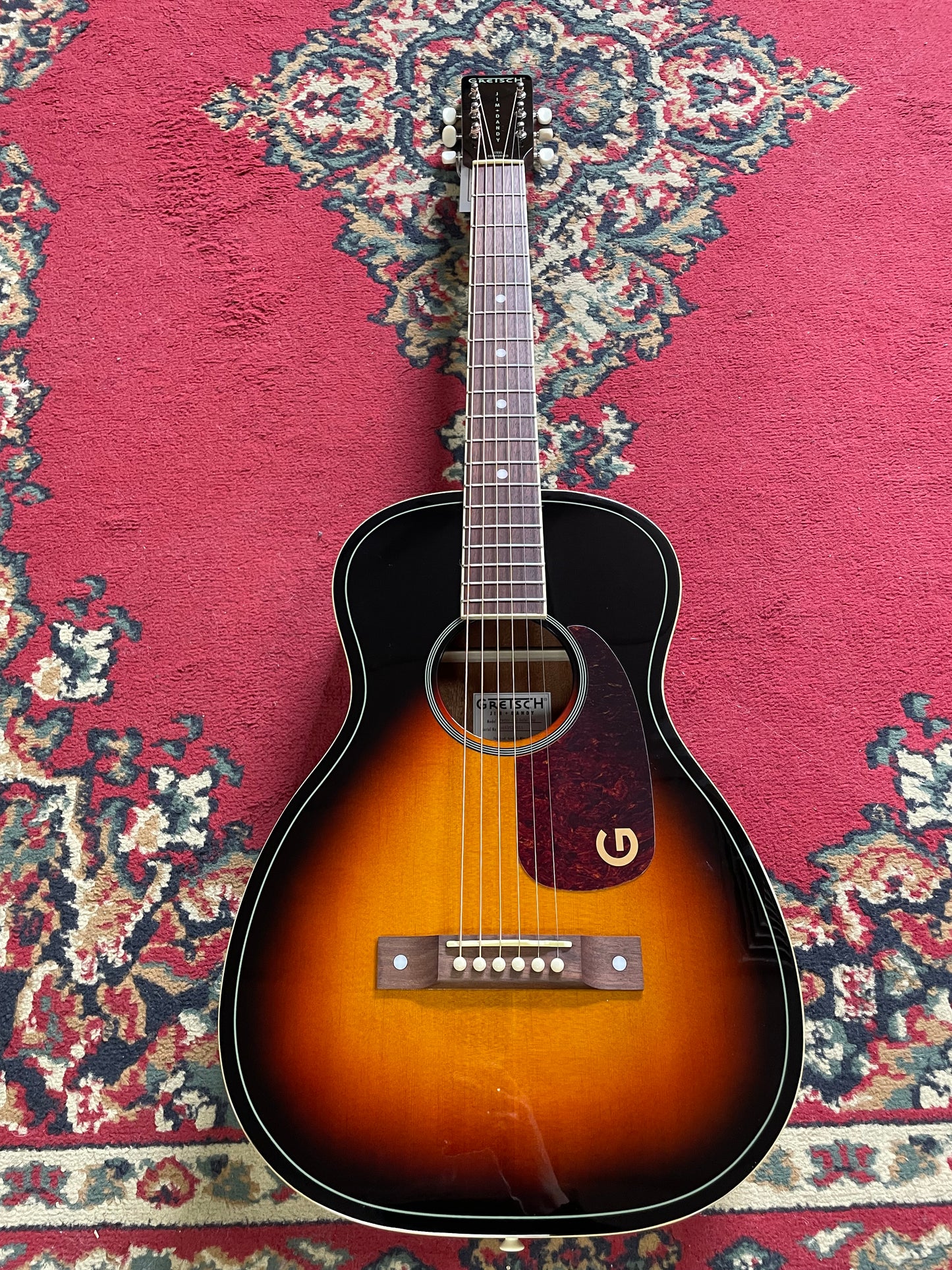 Gretsch Jim Dandy Parlor Acoustic Guitar - Deep Cherry Burst