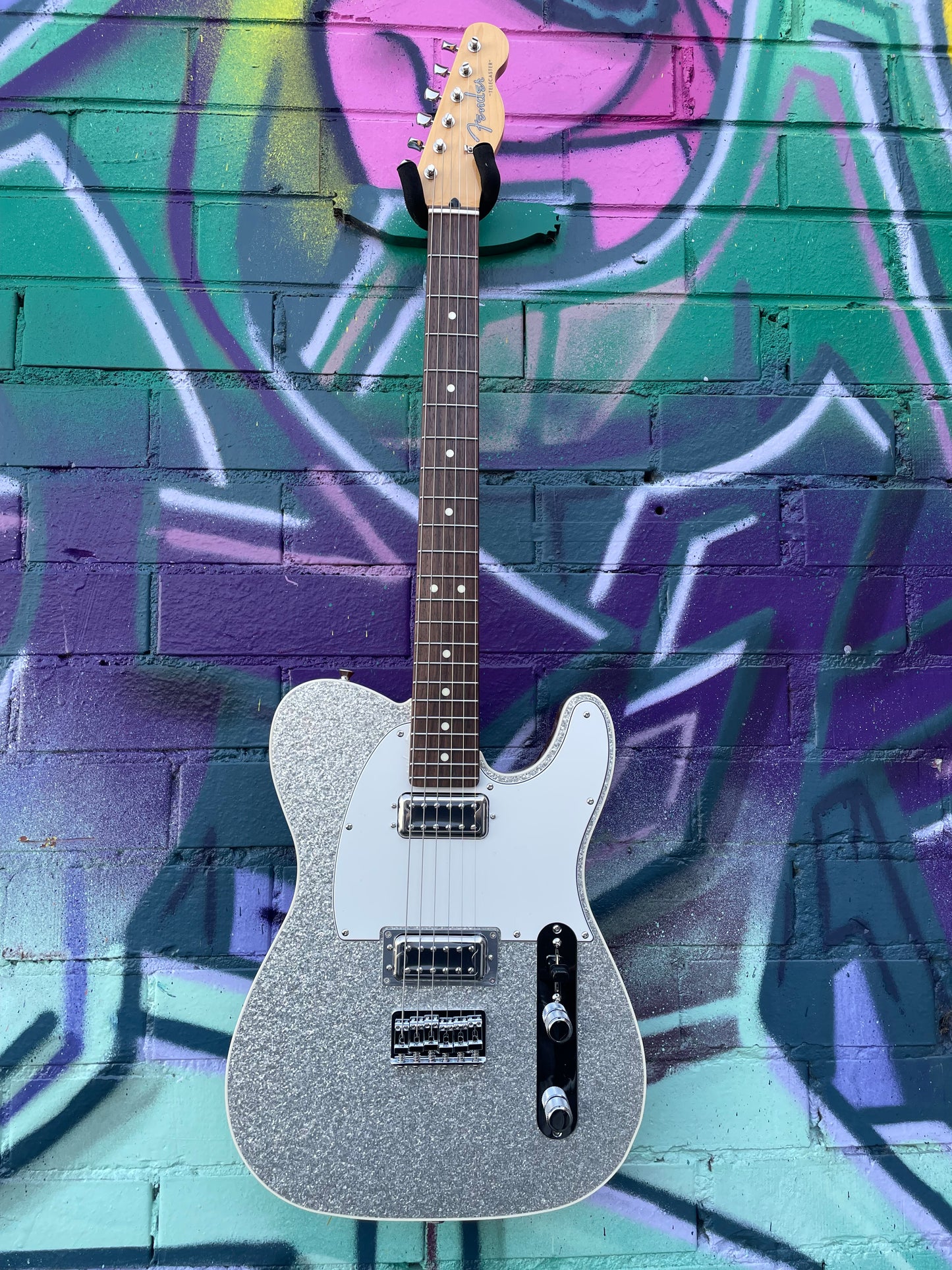 Fender Made in Japan Limited Sparkle Telecaster Electric Guitar - Silver