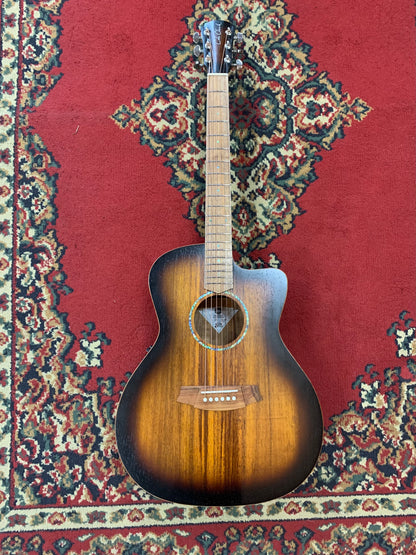 Cole Clark SAN1EC-BLBL-SUN Blackwood Electric Acoustic Guitar - Sunburst