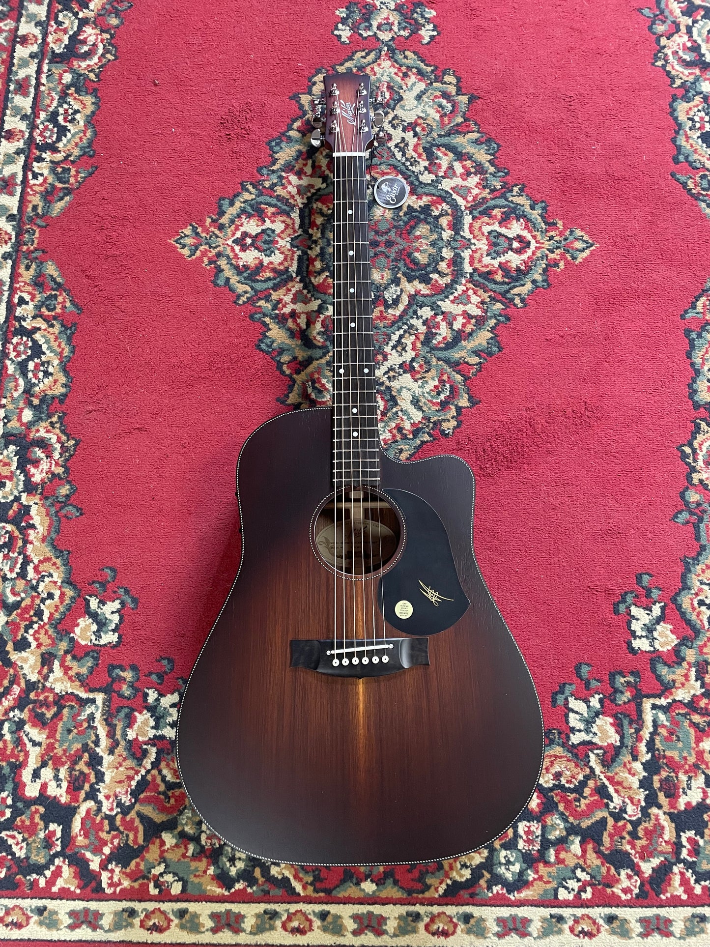 Maton EBW70C Blackwood Electric Acoustic Guitar - Dark Walnut Burst