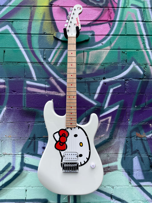 Fender x Hello Kitty Stratocaster Electric Guitar White