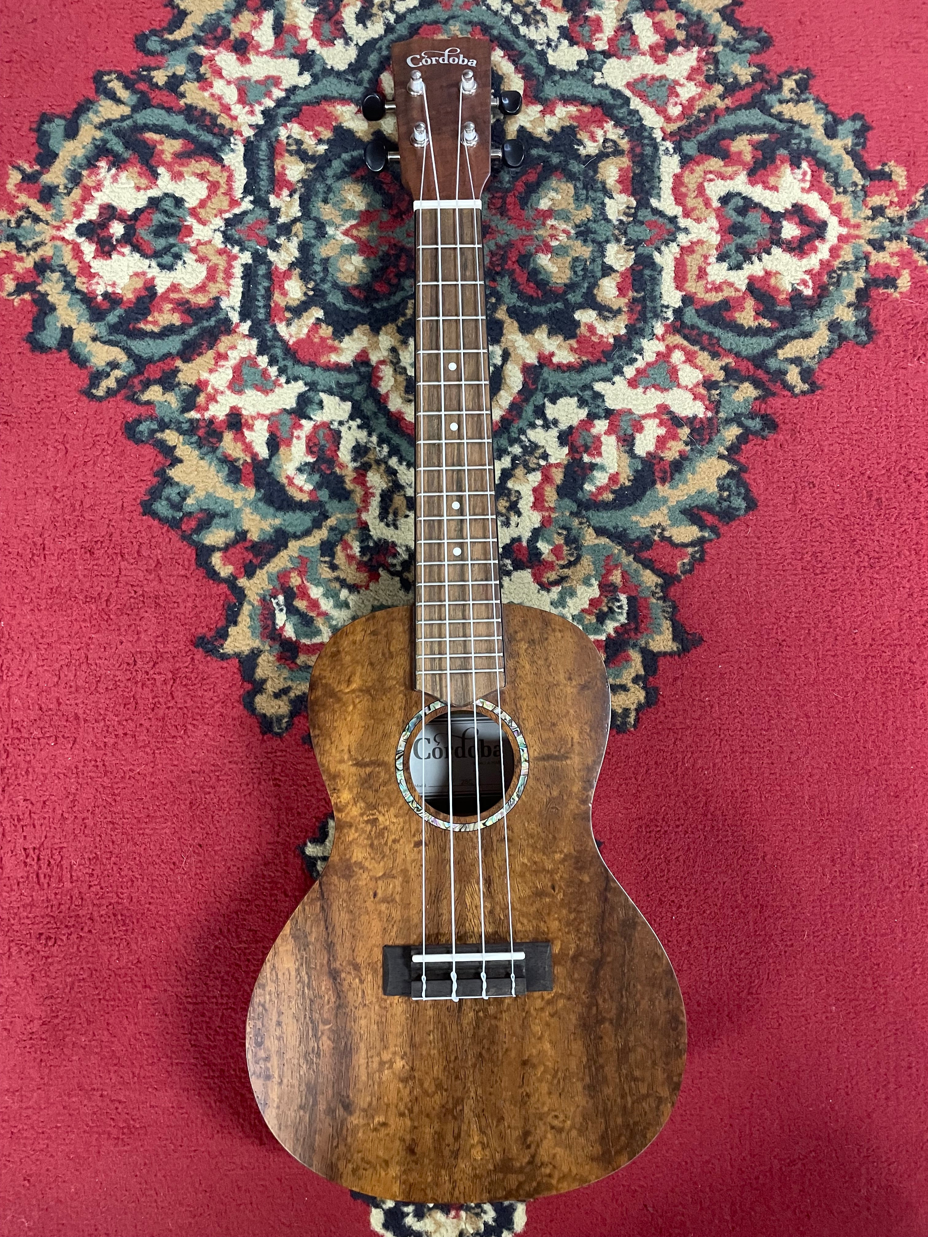 Cordoba 28C Concert Ukulele Hawaiian Koa – Guitar Paradise