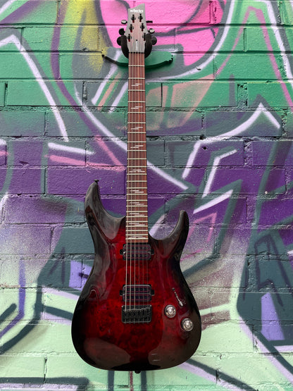 Schecter Omen Elite 6 Electric Guitar - Black Cherry Burst