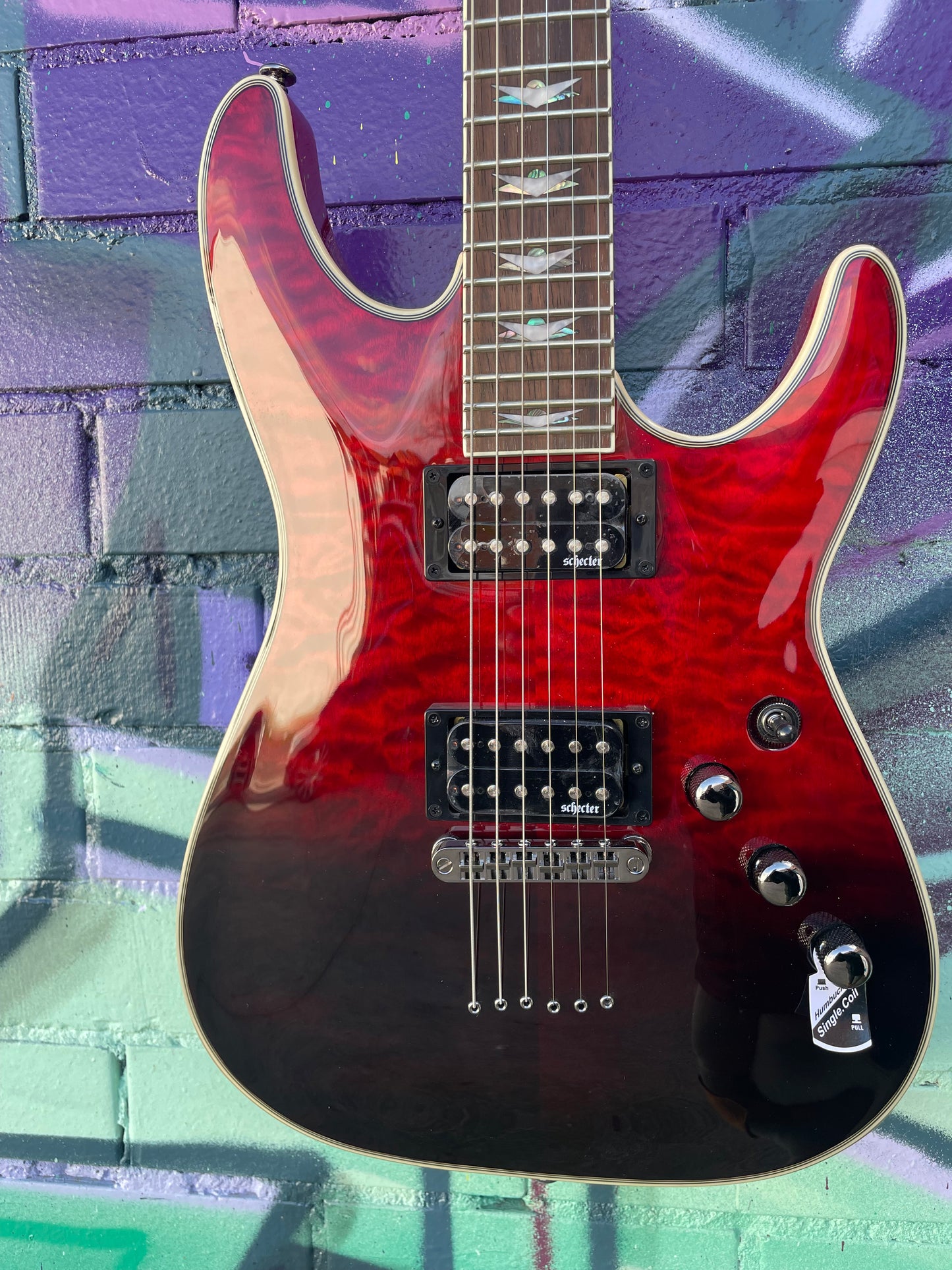 Schecter Omen Extreme 6 Electric Guitar - Bloodburst