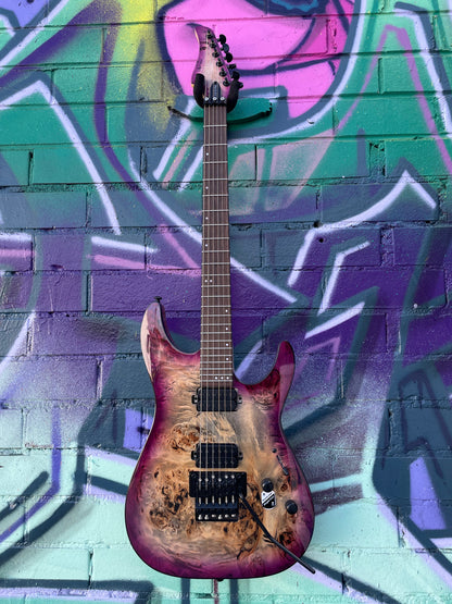 Schecter C6 Pro FR Electric Guitar - Aurora Burst