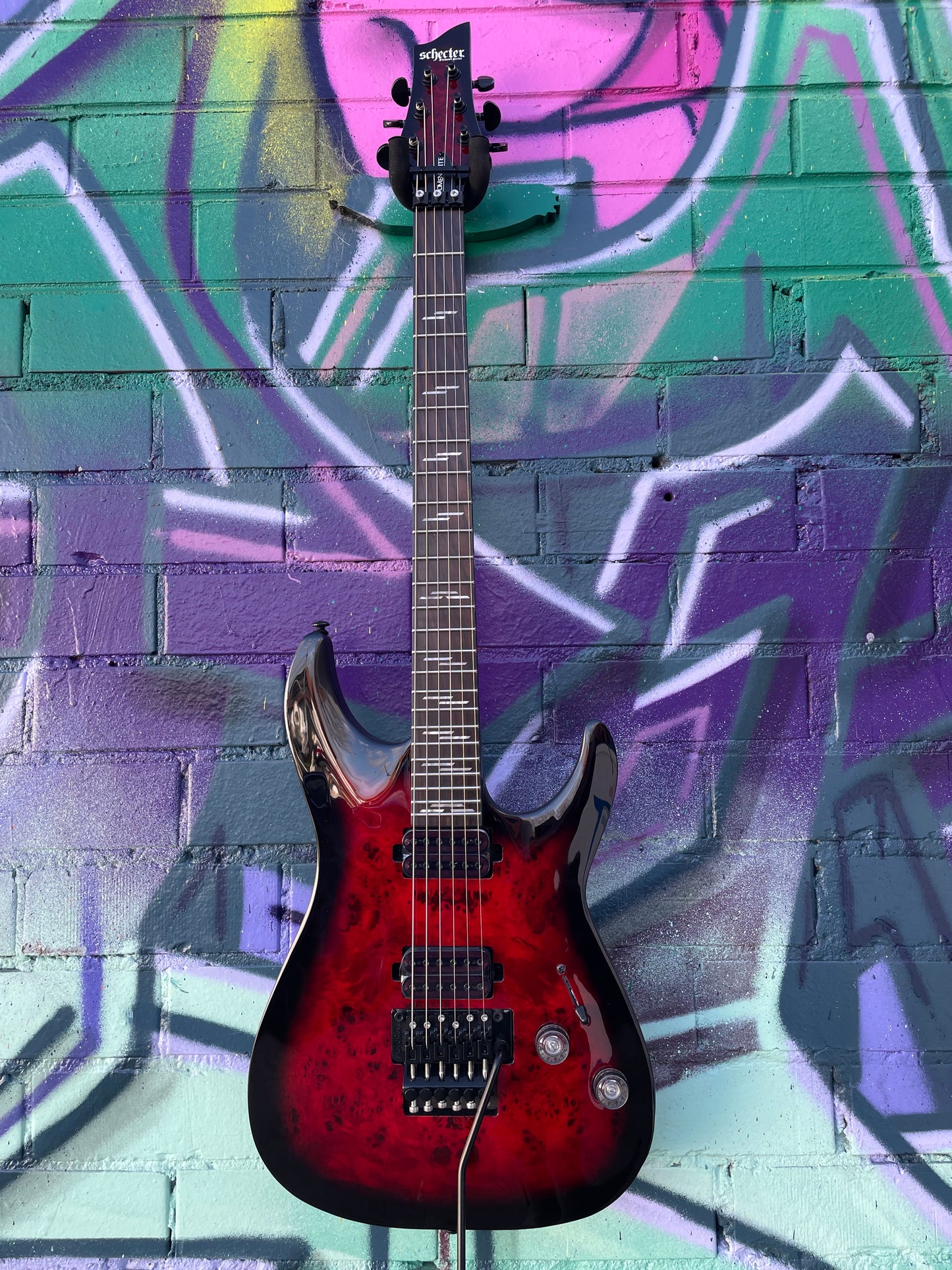 Schecter Omen Elite 6 FR Electric Guitar - Black Cherry Burst