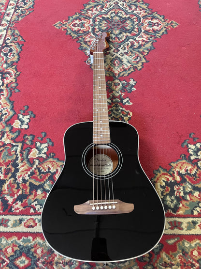 Fender California Standard Redondo Mini Acoustic Guitar with Bag - Black