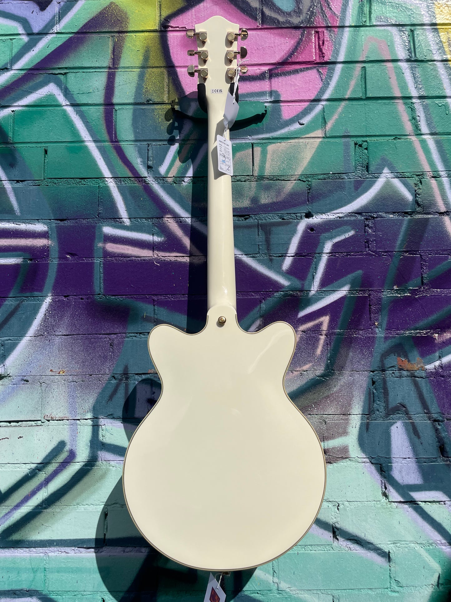 Gretsch G2655TG Streamliner Center Block Jr. Double-Cut with Bigsby LTD Electric Guitar - Vintage White