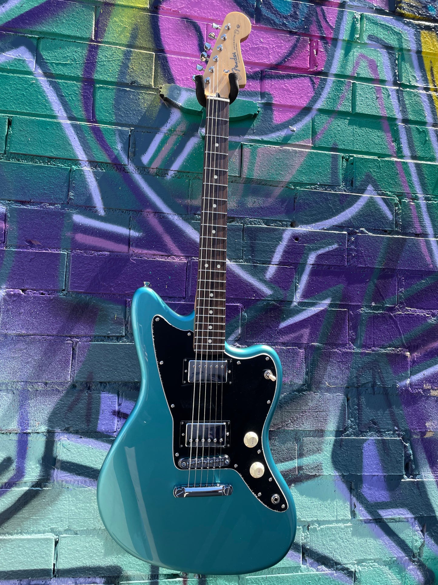 Fender Made in Japan Limited Edition Adjusto-Matic Jazzmaster Electric Guitar - Teal Green Metallic