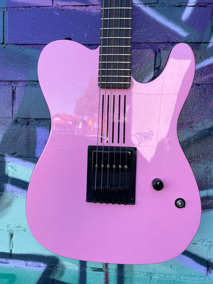 Schecter MGK Signature PT Electric Guitar - Tickets To My Downfall Pink