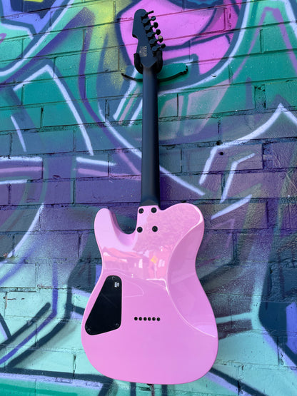 Schecter MGK Signature PT Electric Guitar - Tickets To My Downfall Pink