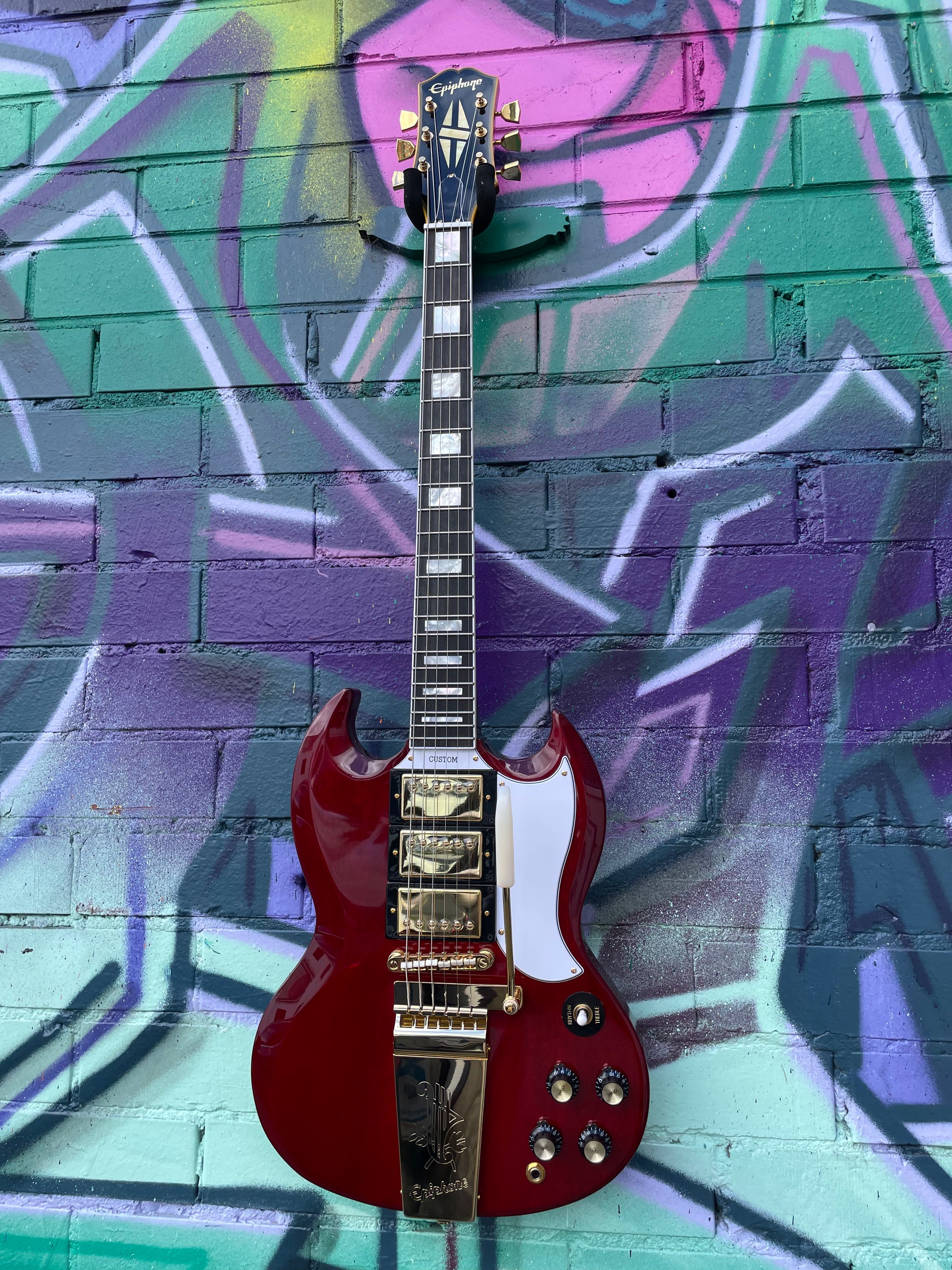 Epiphone Joe Bonamassa 1963 SG Custom Electric Guitar - Dark Wine Epiphone Joe Bonamassa 1963 SG Custom Electric Guitar - Dark Wine