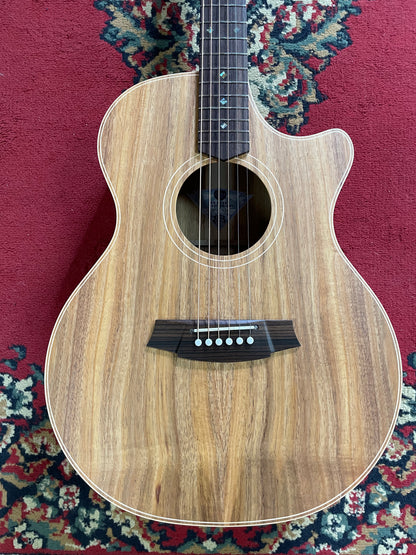 Cole Clark AN2EC-BLBLR Acoustic Electric Guitar, Rosweood  FB - Australian Blackwood Top