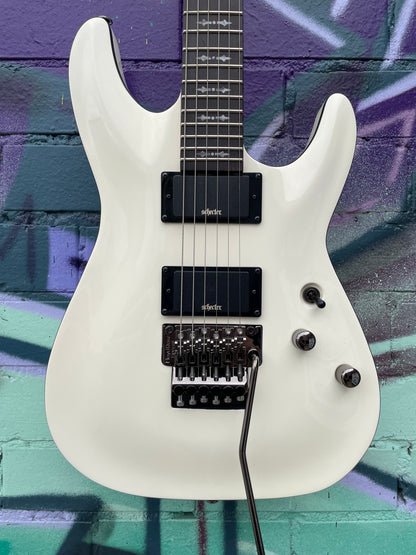 Schecter Demon 6 FR Electric Guitar - Vintage White