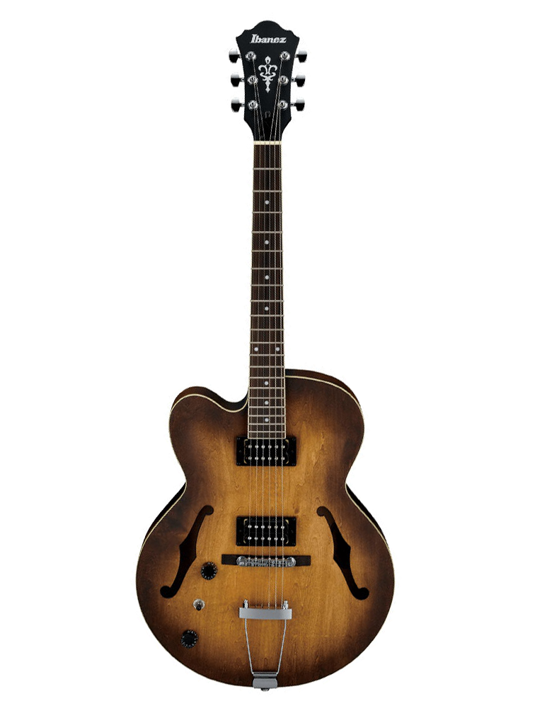 Ibanez Artcore AF55L Left Handed Electric Guitar - Tobacco Flat