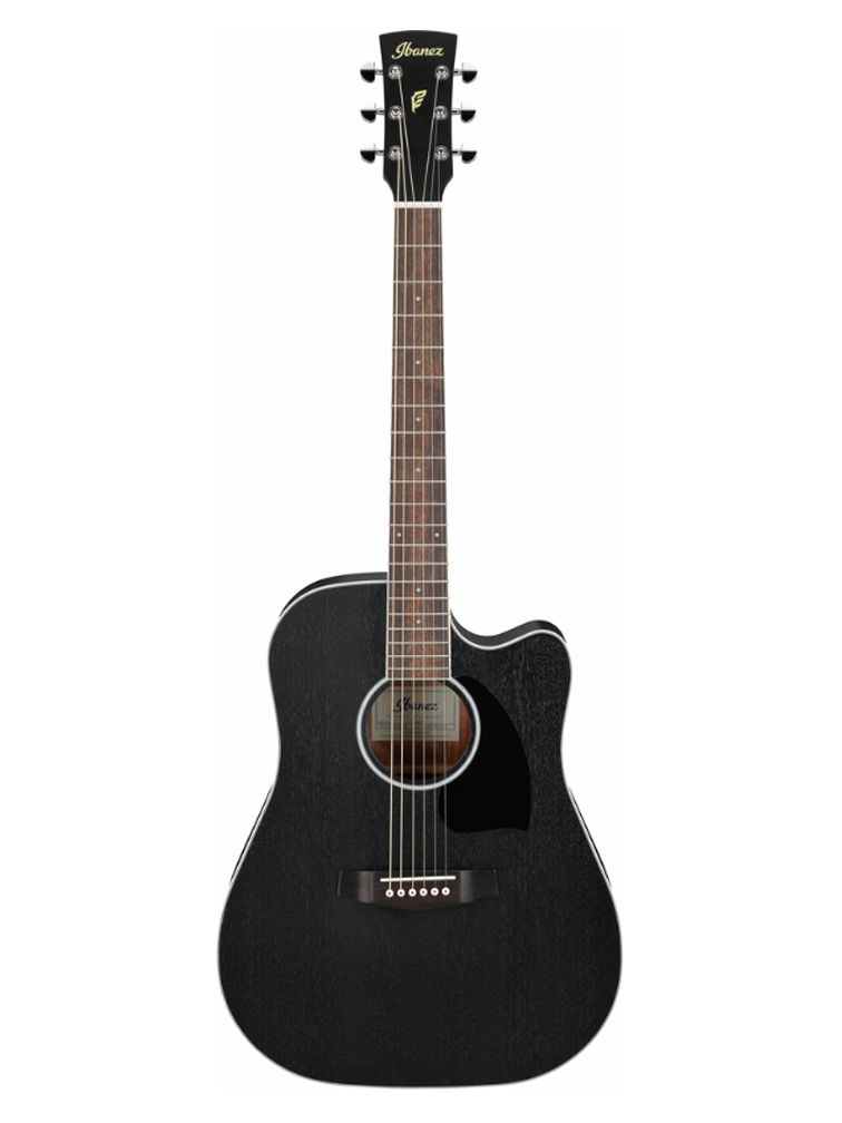 Ibanez PF16MWCE Electric Acoustic Guitar - Weathered Black Open Pore