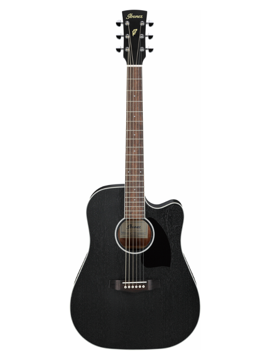 Ibanez PF16MWCE Electric Acoustic Guitar Weathered Black Open Pore