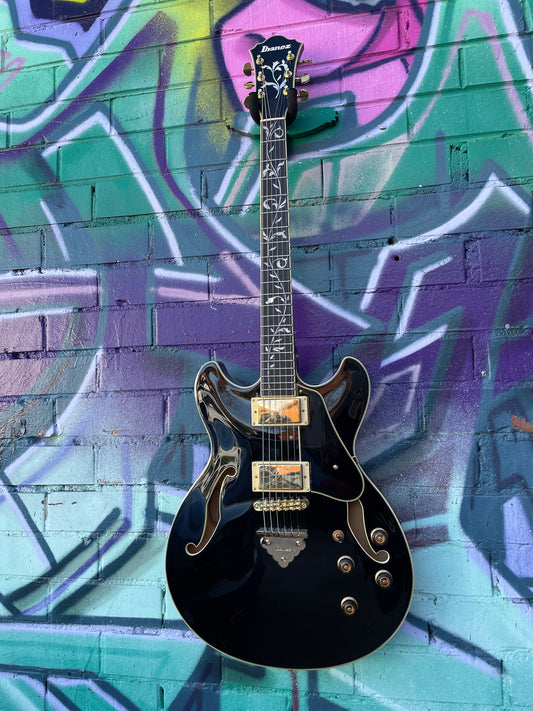 Ibanez AS93S PBK Artcore Electric Guitar - Black