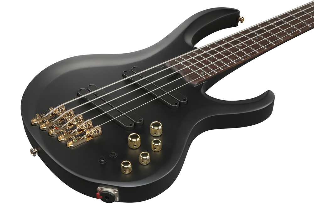 Ibanez BTB605LM 5-String Bass Guitar - Black Flat