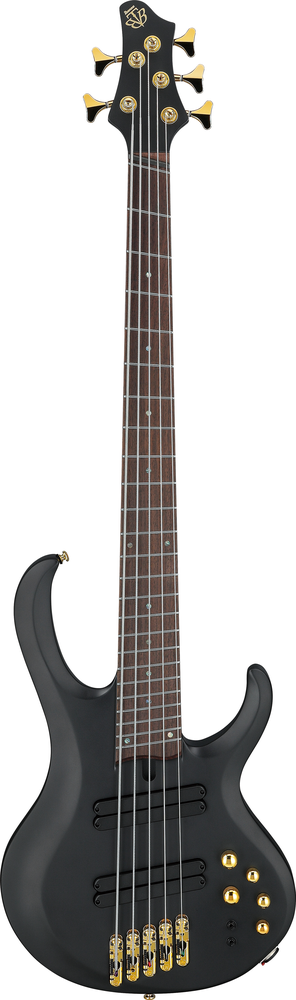 Ibanez BTB605LM 5-String Bass Guitar - Black Flat