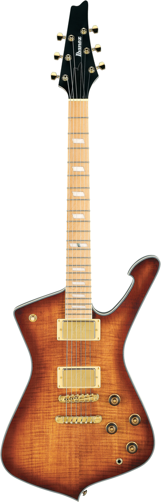 Ibanez IC420MFM Iceman Electric Guitar - Caramel Burst Low Gloss