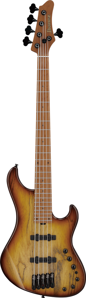 Ibanez MDM1305 5-String Electric Bass - Natural Stained Amber Burst