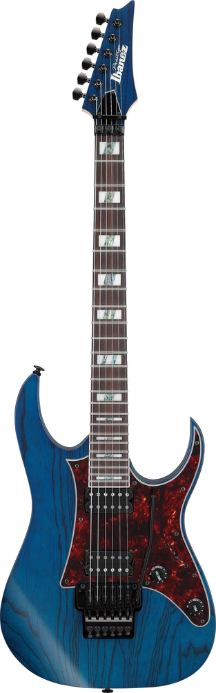Ibanez RG653DX Prestige Electric Guitar - Transparent Deep Blue Flat