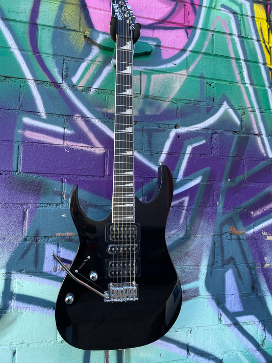 Ibanez RG Gio RG170DXL BKN Left Handed Electric Guitar - Black Night