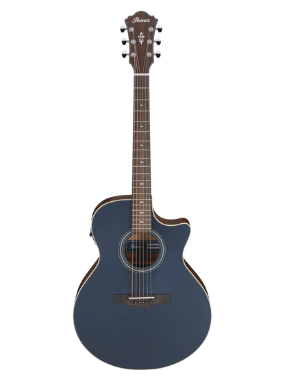Ibanez AE100DBF Electric Acoustic Guitar - Dark Tide Blue Flat