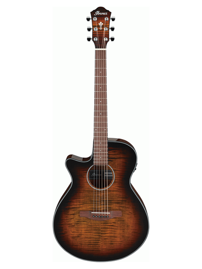 Ibanez AEG70L-TIH Left Handed Electric Acoustic Guitar - Tiger Burst