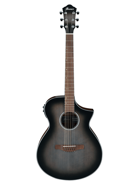 Ibanez AEWC11 TCB Acoustic Electric Guitar - Transparent Charcoal Burst High Gloss
