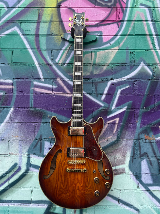 Ibanez AM93QAVVH Artcore Electric Guitar - Vintage Violin High Gloss