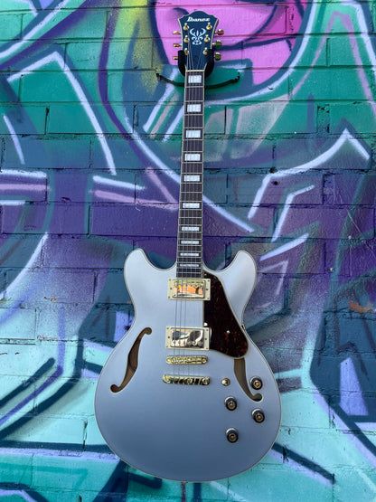 Ibanez AS73G Artcore Electric Guitar - Moonstone Silver Flat