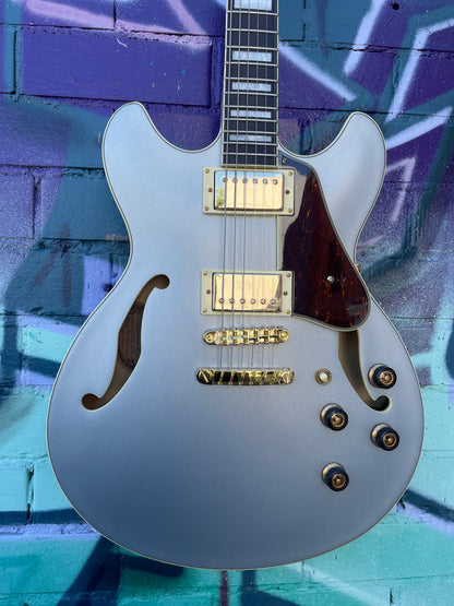 Ibanez AS73G Artcore Electric Guitar - Moonstone Silver Flat