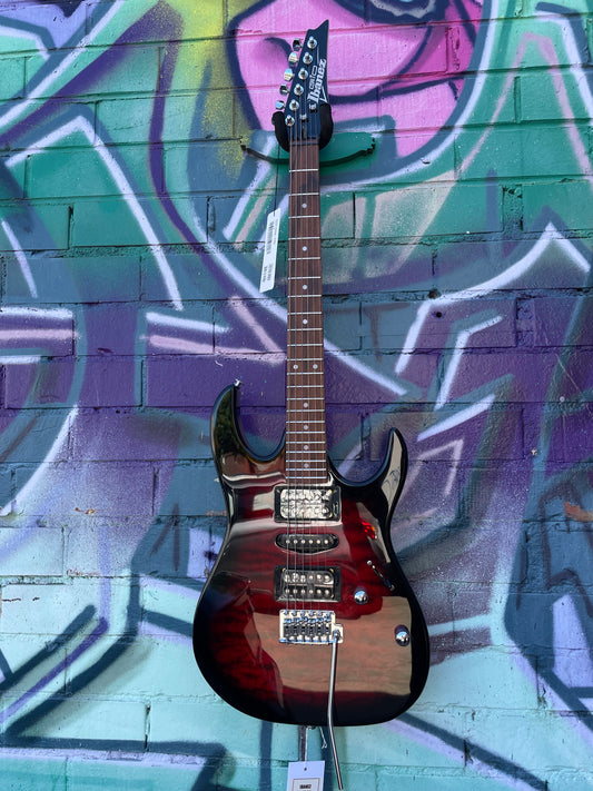 Ibanez RG Gio RX70QA TRB Electric Guitar - Transparent Red Burst