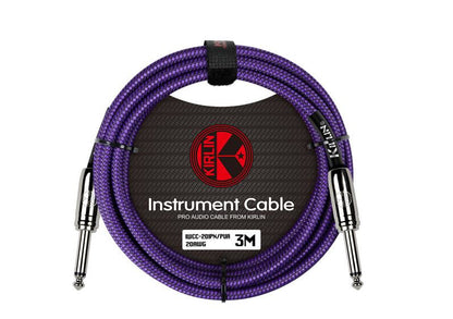 Kirlin 10ft Entry Woven Instrument Cable - Purple