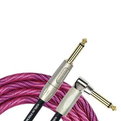 Kirlin 10ft Premium Plus Wave Instrument Cable RA to Straight - Pink