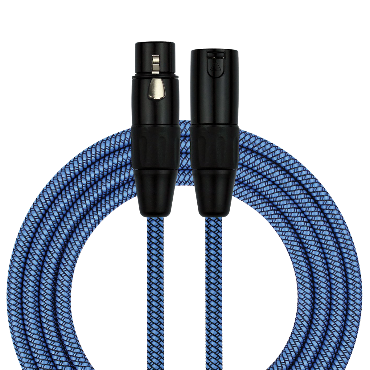 Kirlin Entry Woven Orange 20ft XLR Cable - Blue