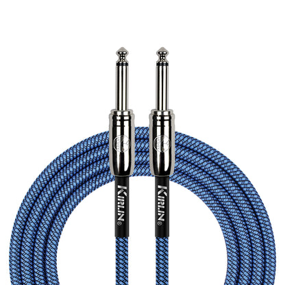 Kirlin 10ft Entry Woven Instrument Cable - Blue