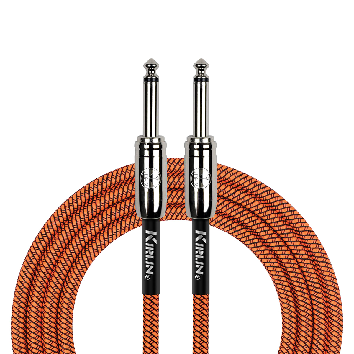 Kirlin 10ft Entry Woven Instrument Cable - Orange