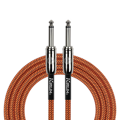 Kirlin 10ft Entry Woven Instrument Cable - Orange