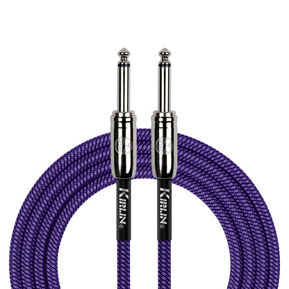 Kirlin 10ft Entry Woven Instrument Cable - Purple